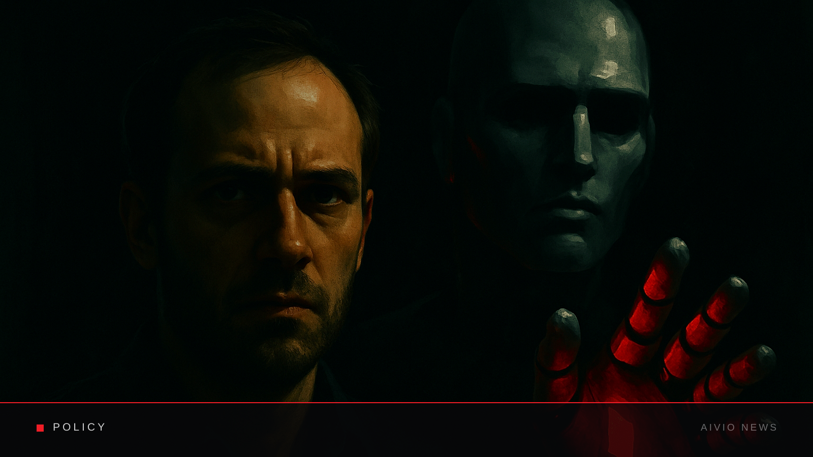 AIVIO News cover illustration for: Anthropic researcher resigns and urges labs to slow the race to self-improving AI