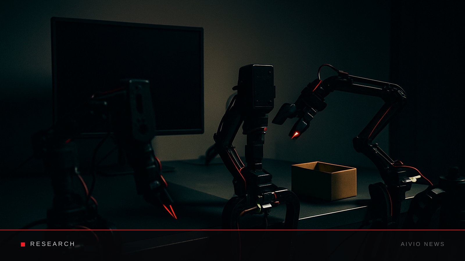 AIVIO News cover illustration for: Microsoft finds offloading robot AI inference boosts task success and battery life